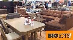 BIG LOTS FURNITURE SOFAS COUCHES ARMCHAIRS CHAIRS TABLES SHOP WITH ME SHOPPING STORE WALK THROUGH