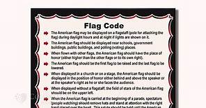 The US Flag Code: The Rules of US Flag Display