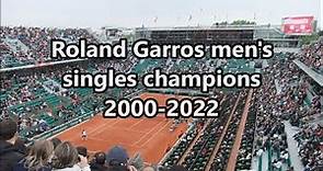 2000-2022 Roland Garros men's singles champions - French Open tennis championship winners list