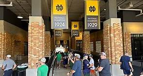 Notre Dame Stadium Behind-The-Scenes: Inside The Tunnel in 4K