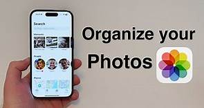 How To Organize your iPhone Photos - Albums, People, Places & More!!
