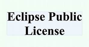 Eclipse Public License
