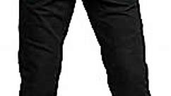Pando Moto Mark Black Men's Motorcycle Jeans with Cordura and Kevlar Lining CE Approved Chino style Motorbike Trousers