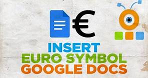 How to Insert EURO Symbol in Google Docs