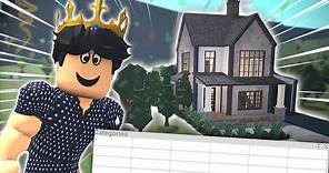 building a BLOXBURG HOUSE BUT MY COLOR CODE IS WHITE...