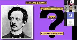El concepto de “Constitución” según Ferdinand Lassalle.