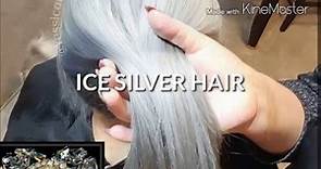 Cabello plata paso a paso / ICE SILVER HAIR / gray hair tutorial