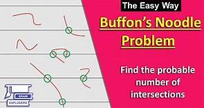 Buffon's Noodle Problem, the Easy Way | The Theory of Probability