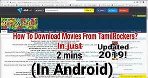 How to download new movies from TamilRockers ? 2020 100% WORKING