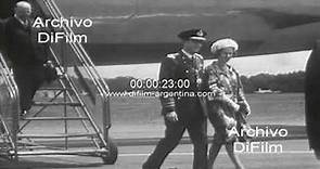 Rey Balduino de Belgica y la reina Fabiola visitan Buenos Aires 1965