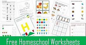 MegaWorkbook - Free Worksheets For Preschool And Kindergarten - How To Print And Download Worksheets