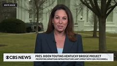 President Biden and Senate Minority Leader Mitch McConnell tout Kentucky bridge project