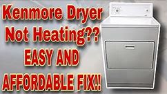 How to Fix Kenmore Electric Dryer NOT Heating | Model Number 110.60722990