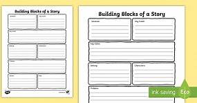 Building Blocks of a Story Graphic Organizer