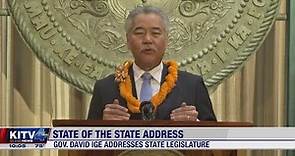 Hawaii Gov. David Ige delivers 2022 State of the State Address