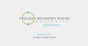 Truckee Meadows Water Authority | August 18, 2021