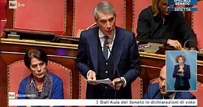 Autonomia. Dichiarazione di voto in Senato del senatore Antonio De Poli