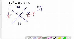 Factoring Using the X Method Additional Examples