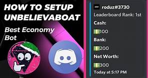How to setup UnbelievaBoat bot discord very easily on your smartphone Android/iOS | Economy & Fun
