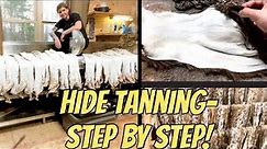 Step-By-Step COMPLETE TANNING TUTORIAL! Taxidermy WET *and* DRY tans! Anyone can do it!