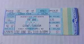 The Who- Live at Giants Stadium 1989/06/30