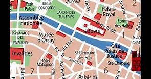 mapa de Paris Francia Centre