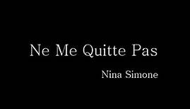 Ne Me Quitte Pas Nina Simone