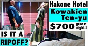 Honest review Hakone Hotel Kowakien Tenyu. Honeymoon in Japan