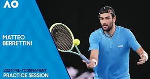 Matteo Berrettini Practice Session | Australian Open 2024