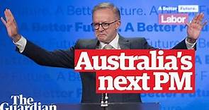 Anthony Albanese victory speech: Labor leader to be Australia's next prime minister after election