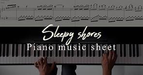 Sleepy shores piano music sheet