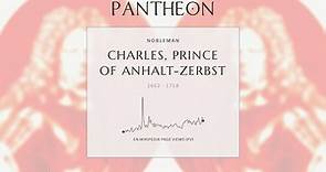 Charles, Prince of Anhalt-Zerbst Biography - German prince