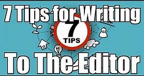 7 Tips for Writing an Effective Letter to The Editor