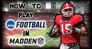 HOW TO USE COLLEGE TEAMS IN MADDEN 24!!!