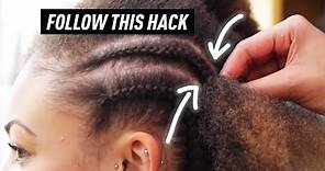 How To Cornrow Braid To Scalp FOR BEGINNERS