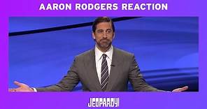 Aaron Rodgers Has Priceless Reaction to Packers Clue Miss | JEOPARDY!