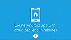 Create android app with cloud backend (Part 1: Azure Mobile Service)