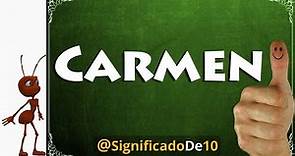 Significado del nombre Carmen 【Significado de los Nombres】