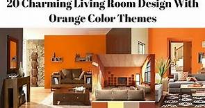 20 Charming Orange Color Combination wall ideas