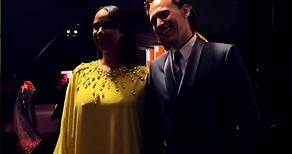 Tom Hiddleston with his wife Zawe at the 75th Primetime Emmy Awards. #tomhiddleston