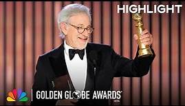 Steven Spielberg Wins Best Director of a Motion Picture | 2023 Golden Globe Awards on NBC