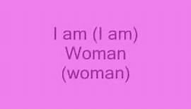 I am Woman - Jordin Sparks (lyrics)