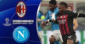 AC Milan vs. Napoli: Extended Highlights | UCL Quarter-Finals - Leg 1 | CBS Sports Golazo
