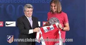 Presentacion de Filipe Luis como nuevo jugador del Atlético de Madrid