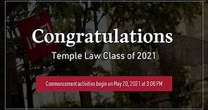 Beasley School of Law - Commencement 2021