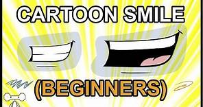 How to Draw a Cartoon Smile for Beginners