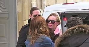 Kate Bosworth and husband Michael Polish at Dior HQ in Paris