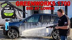 GREENWORKS 1700 | $99 LOWES PRESSURE WASHER | CHEAP WASH CART RESEARCH