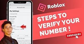 How to Verify Your Phone Number on Roblox !