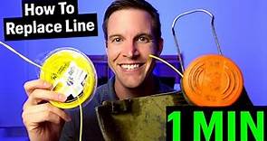 EASY! Restring Black & Decker Weed Eater | How to replace line in 1 minute